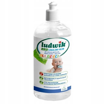 LUDWIK EKOLOGICZNY PŁYN DO MYCIA BUTELEK SMOCZKÓW I NACZYŃ DLA DZIECI 475ML