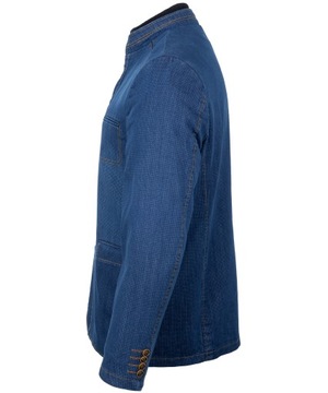Мужская джинсовая куртка PALMIRO ROSSI, размер 60, с воротником стойкой