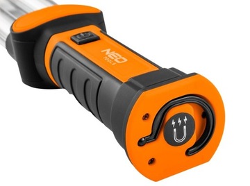 НЕО АККУМУЛЯТОРНАЯ ЛАМПА. WORKSHOP COB LED 6Вт 500лм 2400мАч Li-Ion USB 99-066