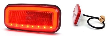 LAMPA OBRYSOWA LED CZERWONA 12 24V NEON 3-FUNKCYJA STOP/POZYCJA ODBLASK