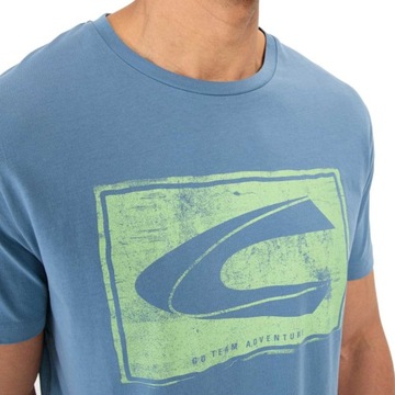 Niebieski T-shirt z nadrukiem Camel Active 6XL