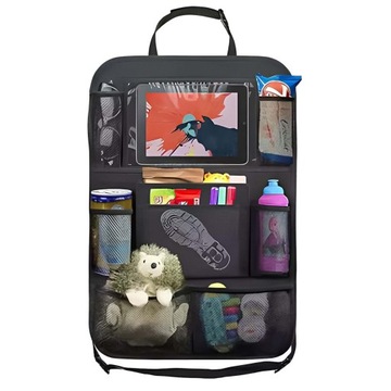 Защитный чехол-органайзер для автомобильного сиденья + 2 держателя для подголовников