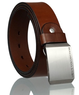 SKÓRZANY PASEK BLAKARDO 4 CM BRĄZOWY MEN`S