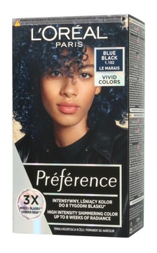 L'OREAL PREFERENCE VIVIDS 1.102 BLUE BLACK
