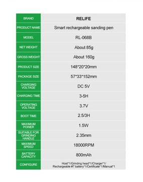 Точная аккумуляторная мини-шлифовальная машина SerwisGSM