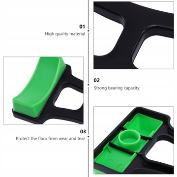 1 пластиковая стойка для гантелей размера L.