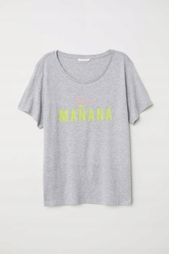 H&M HM T-shirt z motywem Hasta Manana 38 M .