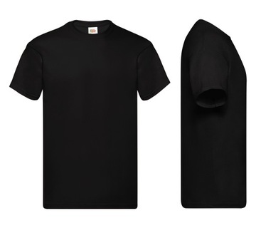 T-SHIRT KOSZULKA FRUIT OF THE LOOM czarna 3XL