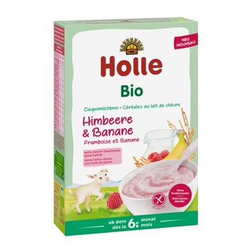 HOLLE BIO KASZKA RYŻOWA MALINA BANAN MLEKO KOZIE