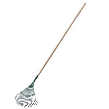 GRABIE DO LIŚCI TRAWY Z DRUTU Z TRZONKIEM 43 cm