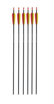 Strzały aluminiowe zestaw 6 sztuk strzał do łuku