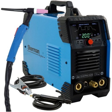 Spawarka TIG DC 200 Puls HF inwertorowa MMA Sherman DIGITIG 200 Multipro