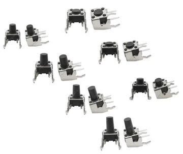 Microswitch mikro switch push button 90° 6x6x4.3