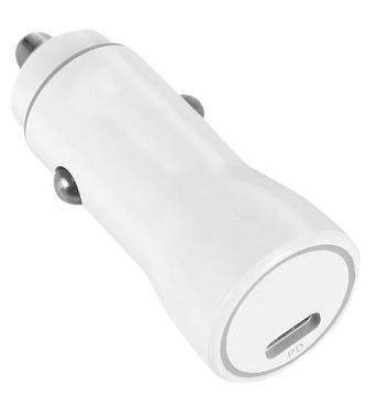 БЫСТРОЕ АВТОМОБИЛЬНОЕ ЗАРЯДНОЕ УСТРОЙСТВО PD 20 ВТ ДЛЯ IPHONE ANDROID LTC С КАБЕЛЕМ USB TYPE-C