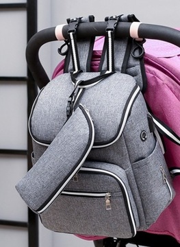 TORBA DO WÓZKA PLECAK PODRÓŻNY USB DLA MAMY