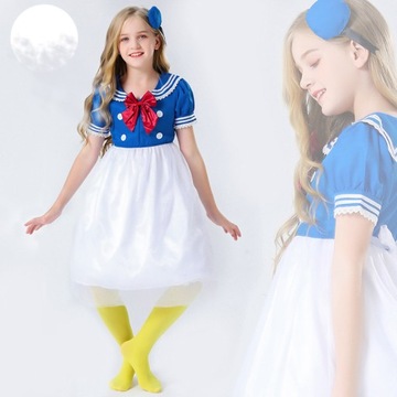 Dziewczynki kostiumy anime dla dzieci Kaczor Donald cosplay