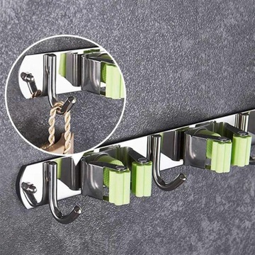 РУЧКА-ВЕШАЛКА 5 РУЧОК-СТОЙКА 6 КРЮЧКОВ ДЛЯ ИНСТРУМЕНТОВ МЕТЛА ШВАБРА ГРАБЛИ