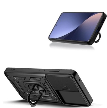 Чехол для Xiaomi Redmi Note 12S ARMOR RING + GLASS