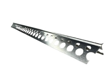 Перфорированный алюминиевый угол 0,30x23x23mm 2,5 МБ макс.