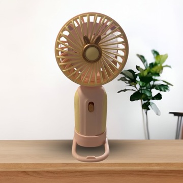Rechargeable Mini Portable Fan MINI WENTYLATOR USB DO ŁADOWANIA - ŻÓŁTY Z R