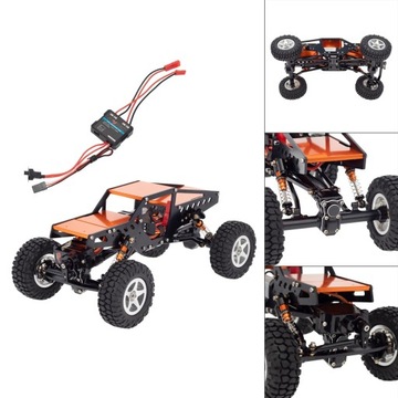 Собранное шасси в масштабе 1:24, радиоуправляемая рама в сборе, все