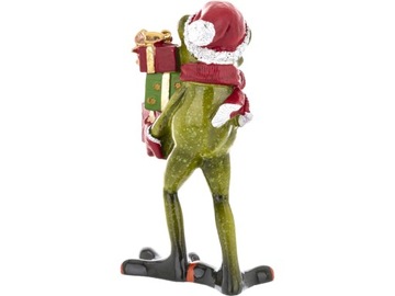 Фигурка 14х8х8,5 см. Святая Лягушка. Дед Мороз с подарками