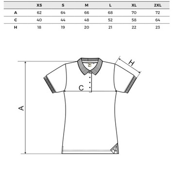 M koszulka polo damska ELEGANCKA PREMIUM PRIME 235 MALFINI bawełna 100%