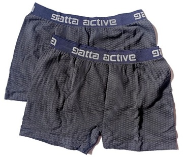 6 X GATTA BOXER МУЖСКИЕ БОКСЕРСКИЕ ШОРТЫ ХЛОПОК СЕРЫЙ ЧЕРНЫЙ L
