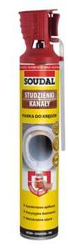 SOUDAL PIANA PIANKA WODOSZCZELNA DO KRĘGÓW KANAŁÓW STUDZIENEK WĘŻYK 750ml