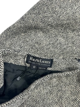 RALPH LAUREN Collection SPÓDNICZKA TWEED WEŁNA-L