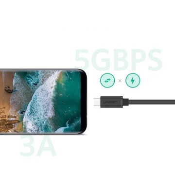 Удлинительный кабель USB-C 3.1 UGREEN 4K 60W 0,5M Cz