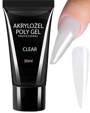AKRYLOŻEL BUDUJĄCY DO PAZNOKCI ACRYLGEL FLEXY POLYGEL 30ml WYBÓR KOLORU