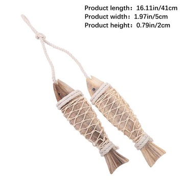 DREWNIANA OZDOBNA WISIOREK RYBKA WISZĄCA