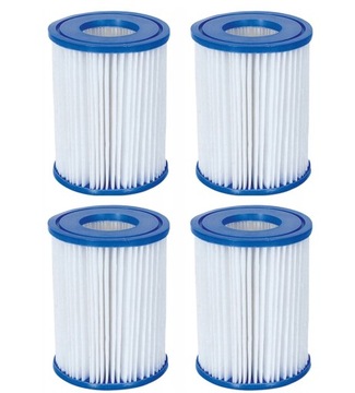 4x Filtr do Basenu Filtr do Pompy Basenowej Filtry do Basenu BESTWAY Typ II