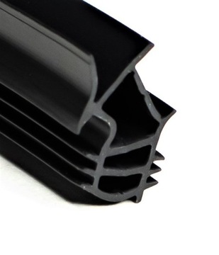 USZCZELKA USZCZELKI DO OŚCIEŻNICY PROGU DRZWI METALOWYCH CZARNA 1mb