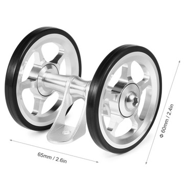 Велосипедное заднее двойное роликовое колесо, серебристый