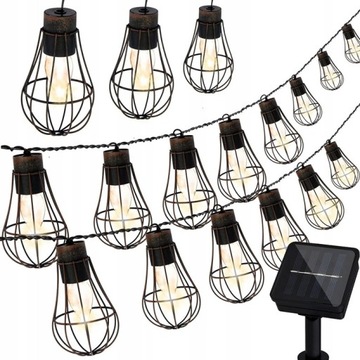 СОЛНЕЧНЫЕ САДОВЫЕ ЛАМПЫ GIRLAND LOFT 10LED ЛАМПОЧКА