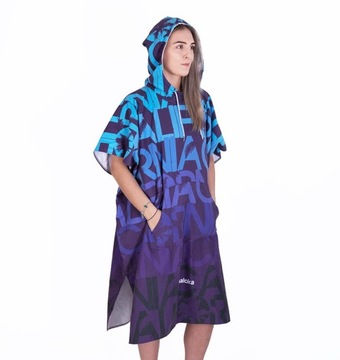 Быстросохнущее пончо для серфинга Maloka с капюшоном и чехлом