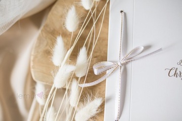 Album biały tradycyjny 20x30 PAMIĄTKA CHRZTU ŚWIĘTEGO na zdjęcia wklejane