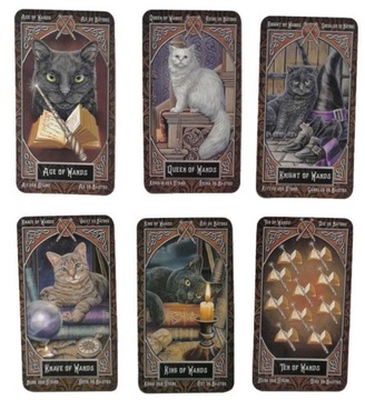 ИГРОВЫЕ КАРТЫ ТАРО С КОШКАМИ НАБОР КАРТ ТАРО ФАМИЛИАРЫ 78