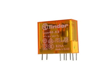 РЕЛЕ 12VAC 2x8A FINDER 40.52.8.012.0000