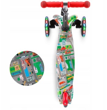 Трёхколесный балансировочный самокат Kidwell UNO LED