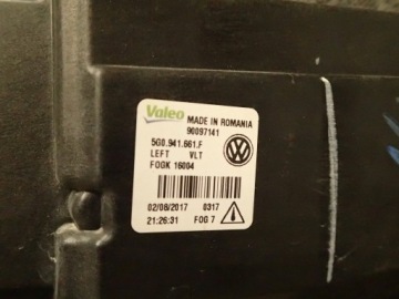 ГАЛОГЕН ГАЛОГЕН VW GOLF VII 7 LIFT 5G0941661F