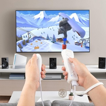 Dwupakowy kontroler Nunchuk do Wii, zdalny kontroler gier Nunchuk Jostick