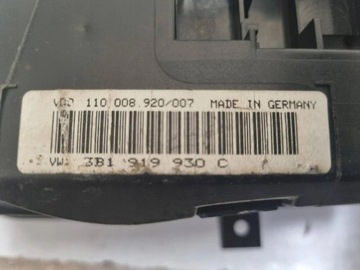 BUDÍKY PŘÍSTROJOVÁ DESKA VW PASSAT B5 1.9 TDI 3B1919930C