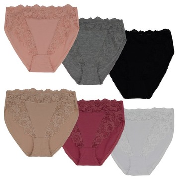 6x MAJTKI DAMSKIE KORONKOWE PLUS SIZE r. 4XL