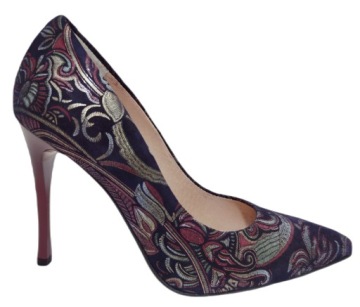 привлекательные туфли-лодочки ESPINTO c-391 с вышивкой r37