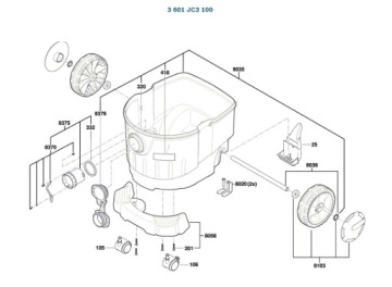 Клапан дисковый пылесоса BOSCH GAS35MAFC 100