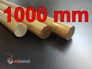 Pręt, wałek mosiężny, mosiądz fi 32mm, L= 1000mm