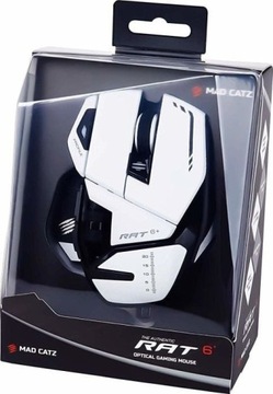 Mysz przewodowa Mad Catz R.A.T. 6+ White